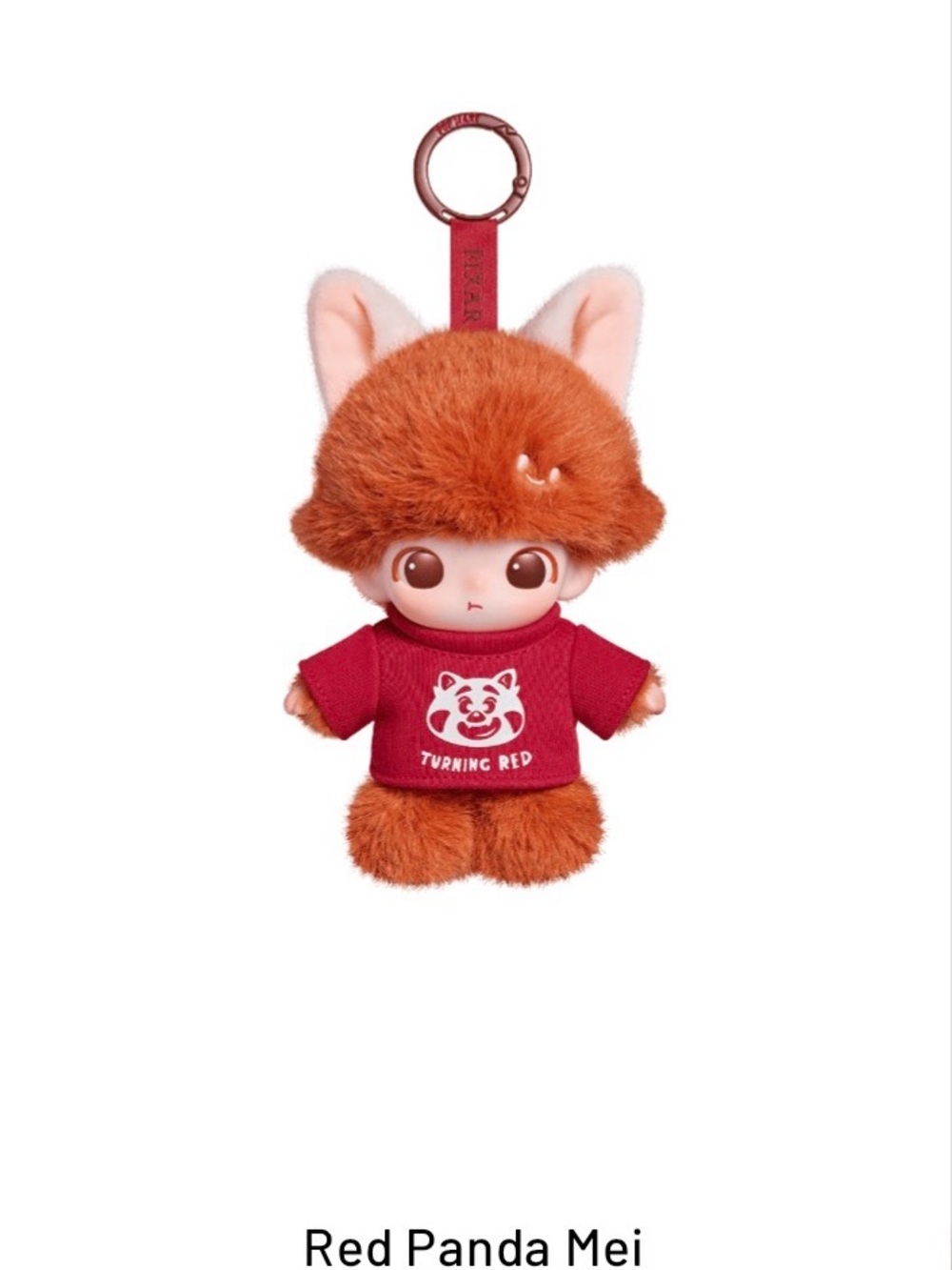 Pop Mart DIMOO WORLD × PIXAR
Series Vinyl Plush Pendant - Red Panda Mei